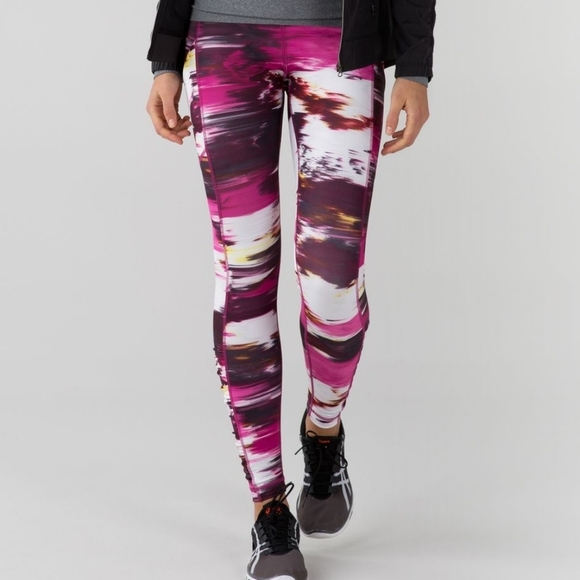 Lululemon Speed Tight IV Full-On Luxtreme Pigment Wind Berry Rumble Multi Size 4 - Picture 2 of 10